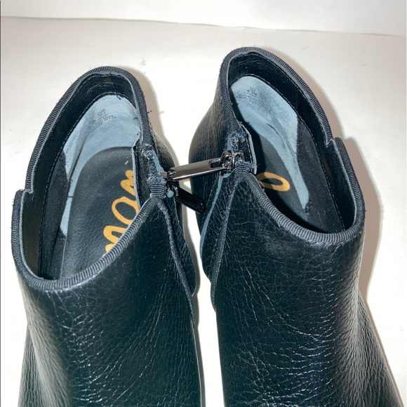 Sam Edelman Black Leather Betty Booties Ankle Boots Size 6.5 - Picture 8 of 14